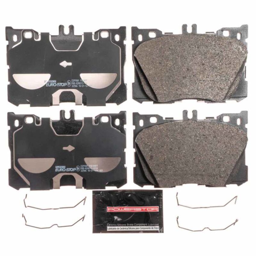 PowerStop ESP9001 EuroStop ECE-R90 Certified Brake Pad Set