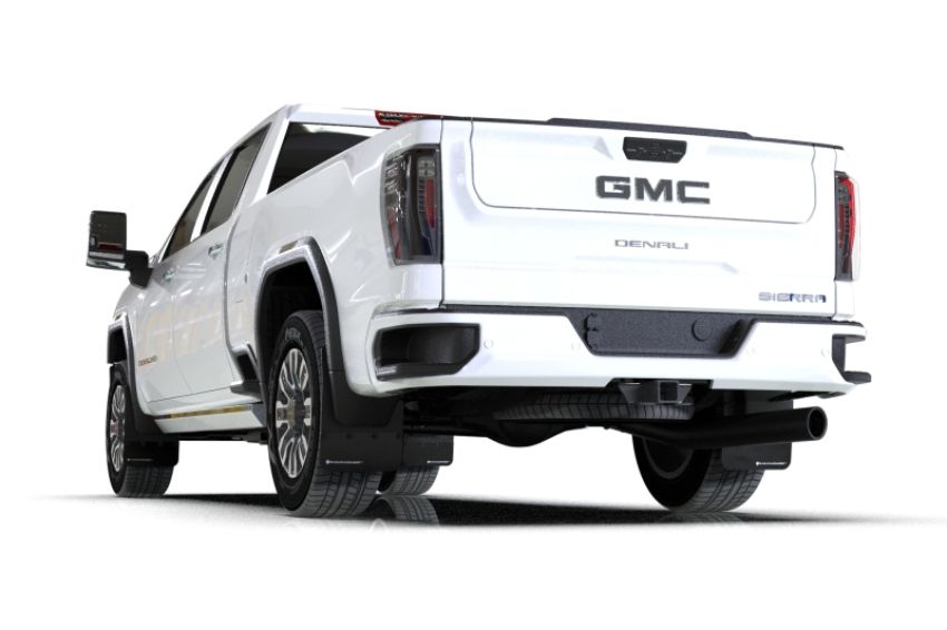 Rally Armor MF131-BLK-WH Black Mud Flap/White Logo