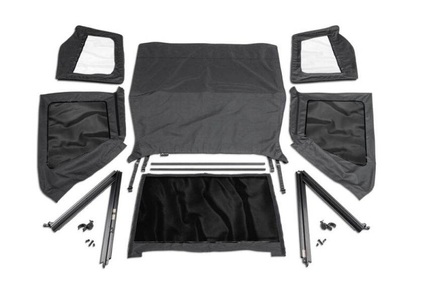 Rampage 1992-1995 Jeep Wrangler(YJ) Frameless Soft Top Kit - Black Diamond