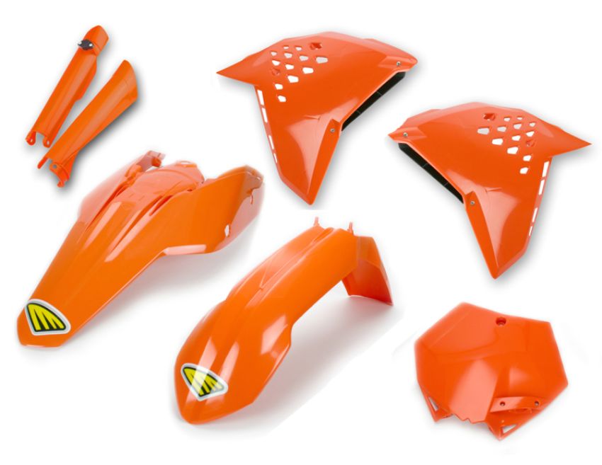 Cycra 1CYC-9306-22 07-11 KTM 125-505 SX/XC/SX-F/XC-F/XC-W/XCF-W/EXC-F Powerflow Body Kit - Orange