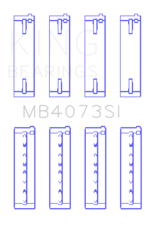 King Audi ACZ / AAH / ACK / AEJ / ASN Crankshaft Main Bearings (Set of 4)