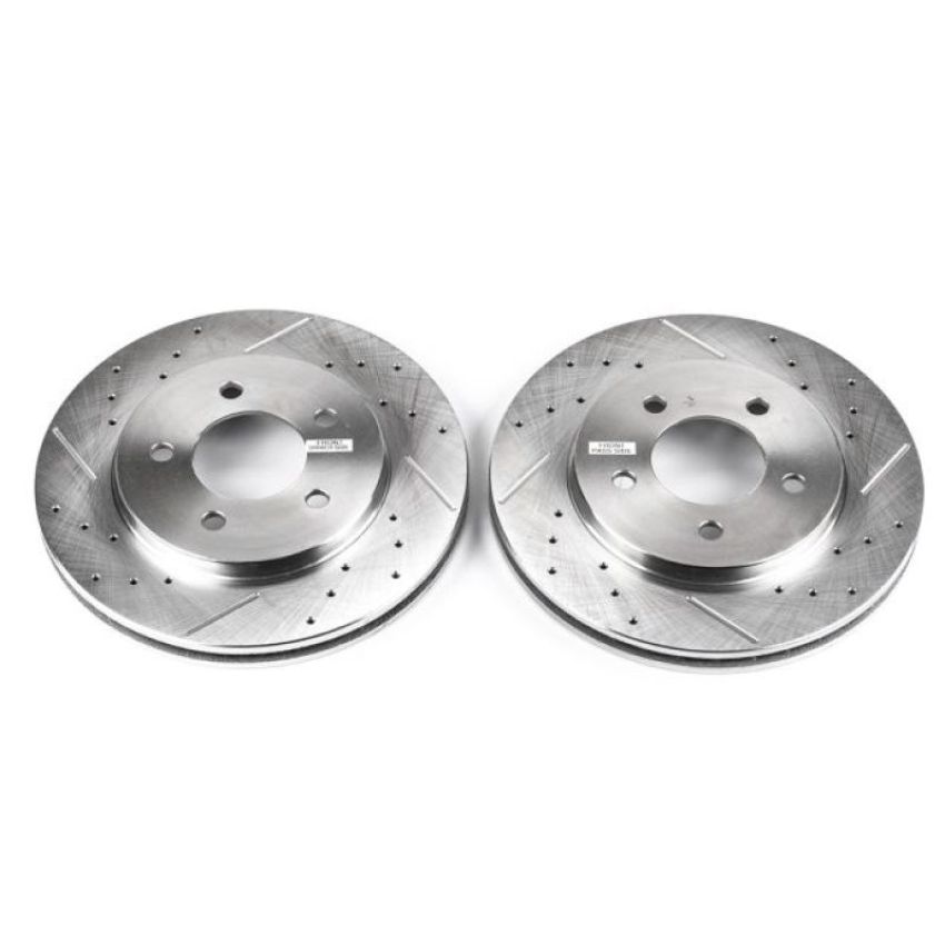 PowerStop AR8739XPR PowerStop Evolution Performance Drilled, Slotted & Plated Brake Rotor Pair