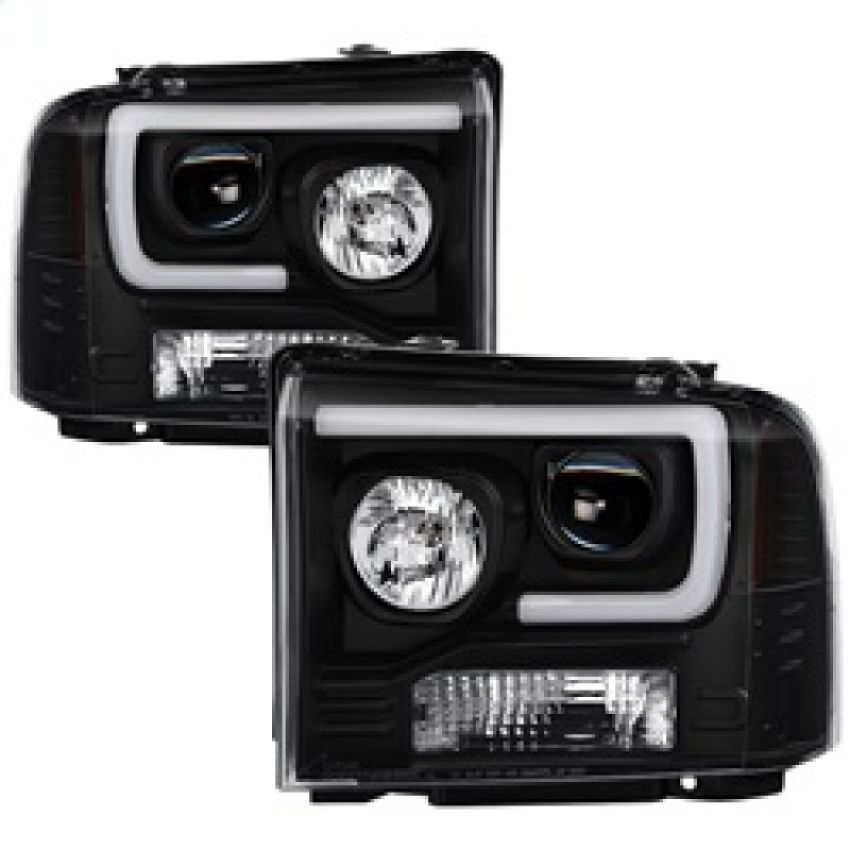 SPYDER 5084507 Light Bar Projector Headlights - Black