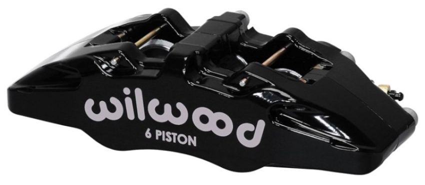 Wilwood 120-13434-BK Caliper-Forged Dynapro 6 5.25in Mount-R/H 1.62/1.12/1.12in Pistons 0.81in Disc