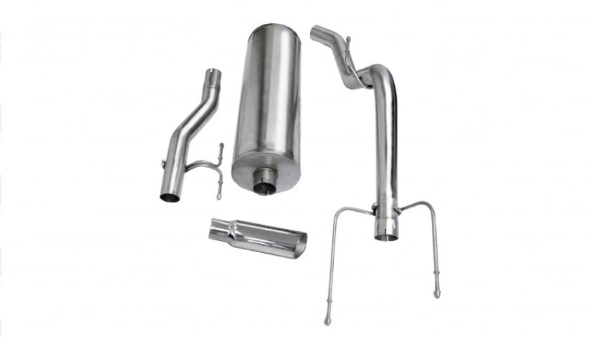 CORSA Performance 24403 Corsa 2004-2005 -05 Dodge Ram Quad Cab/Short Bed 1500 4.7L V8 Polished Sport Cat-Back Exhaust