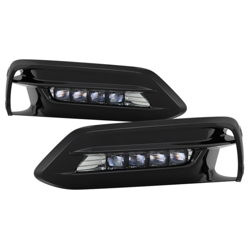 SPYDER 5086310 OEM LED Fog Lights W/OEM Fit Switch - Clear