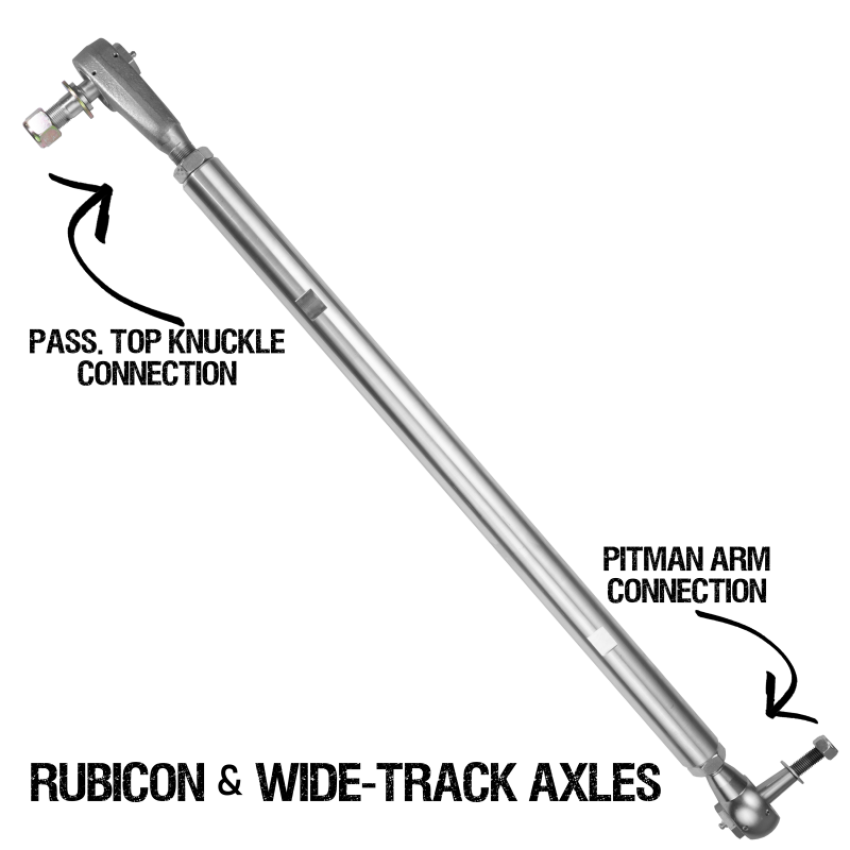 Rock Krawler RK08128T 2018+ Jeep Wrangler (JL/JLU/JT Rubicon & Wide Track Axles) Pro-X Top Mount Drag Link