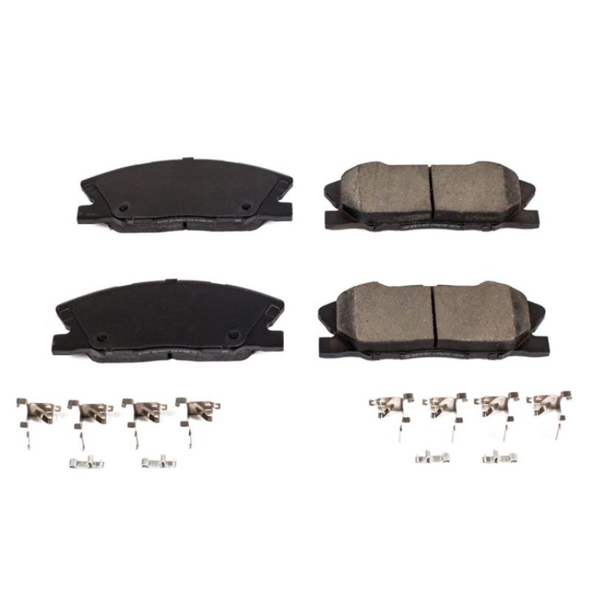 PowerStop 17-1767 PowerStop - Z17 Low-Dust Ceramic Brake Pads with Hardware