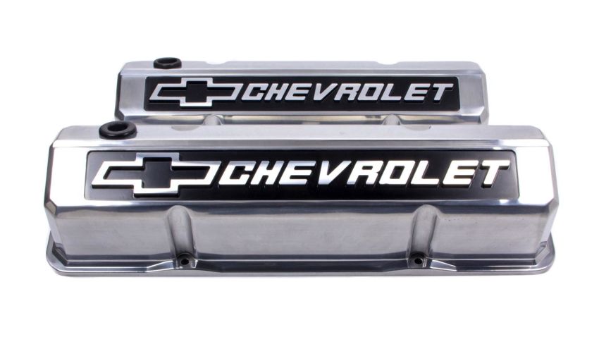 PROFORM PFM141-920 SBC Slant Edge Polished V/C Tall Raised Logo