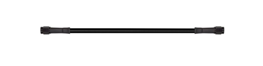 Goodridge 30365TB-BK 65in Universal Brake Line Assembly Black Hose w/Black Zinc Fittings