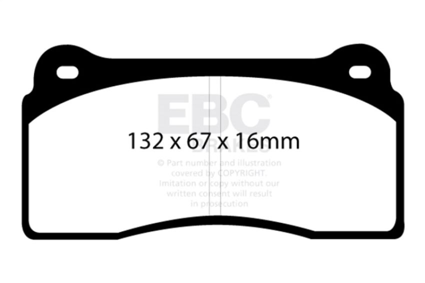 EBC Brakes DP31110C Redstuff Ceramic Low Dust Brake Pads