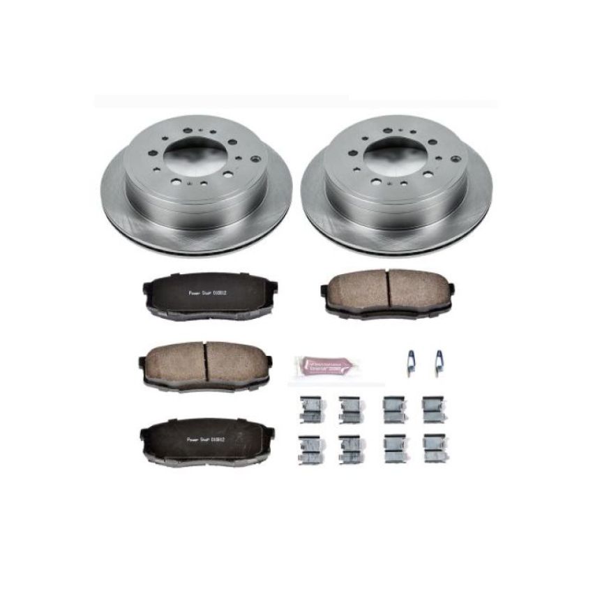 PowerStop KOE3073 OE Stock Replacement Low-Dust Ceramic Brake Pad and Rotor Kit