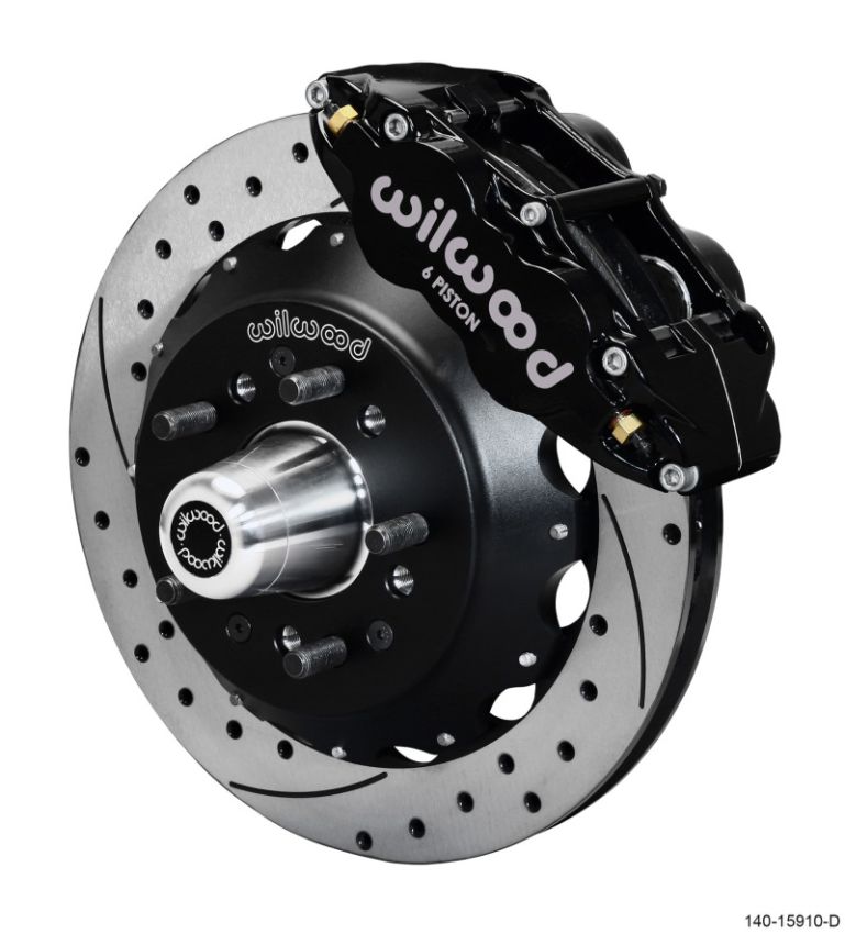 Wilwood 140-15910-D Narrow Superlite 6R Front Big Brake Kit 12.88in SRP Drilled and Slotted Rotor - Black
