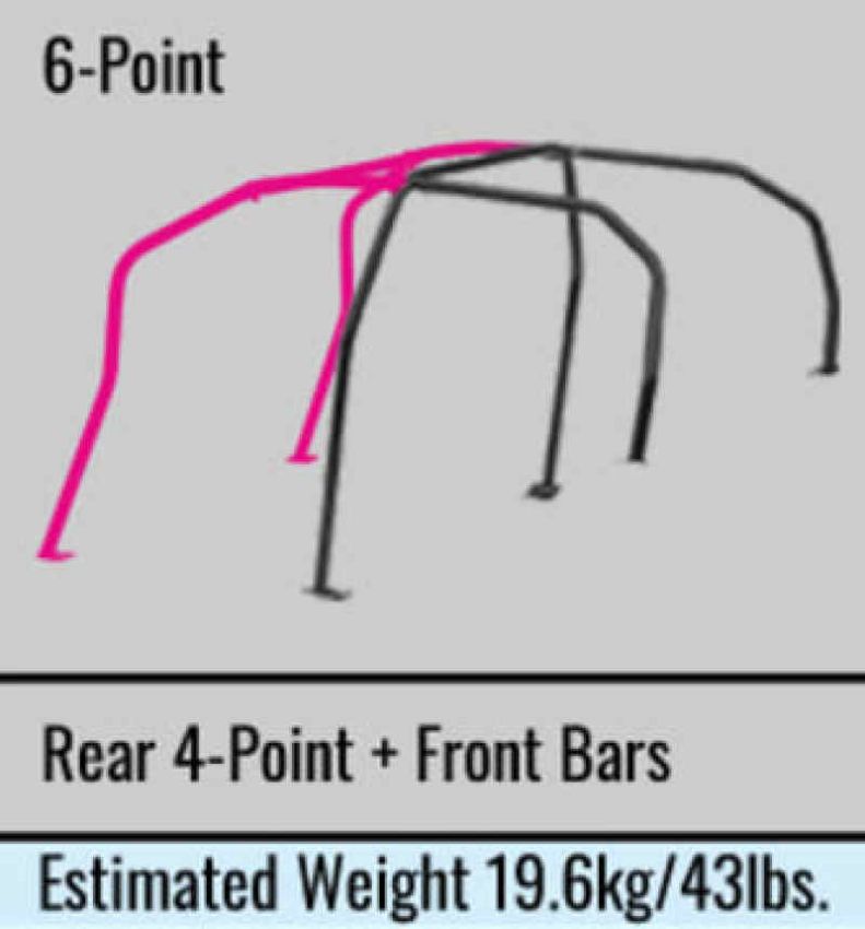 Cusco 566 261 B Roll Cage 6 points Dash Escape Chromoly 5 Passengers CZ4A Evo 10 (S/O / No Cancel)