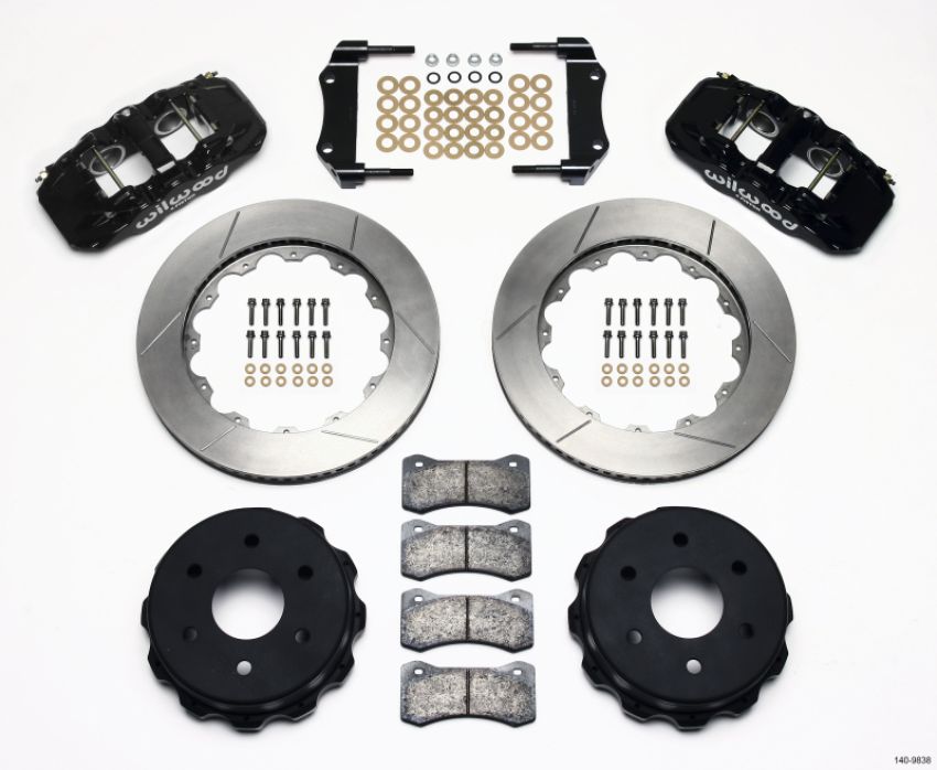 Wilwood 140-9838 AERO4 RearTruck Kit 14.25in 1999-2010 GM 1500-SUV 2 Piston OE Caliper
