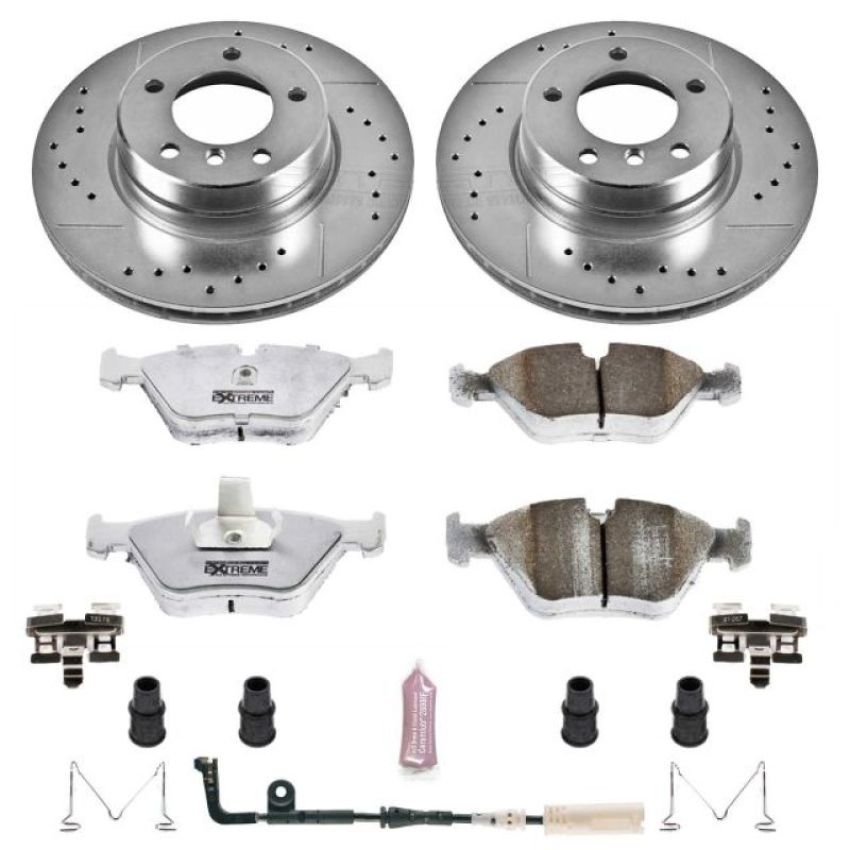 PowerStop K5156-26 Z26 Street Performance Ceramic Brake Pad and Drilled & Slotted Rotor Kit
