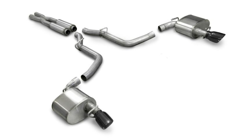 CORSA Performance 14440BLK Corsa 2005-2010 Dodge Charger SRT-8 6.1L V8 Black Xtreme Cat-Back Exhaust