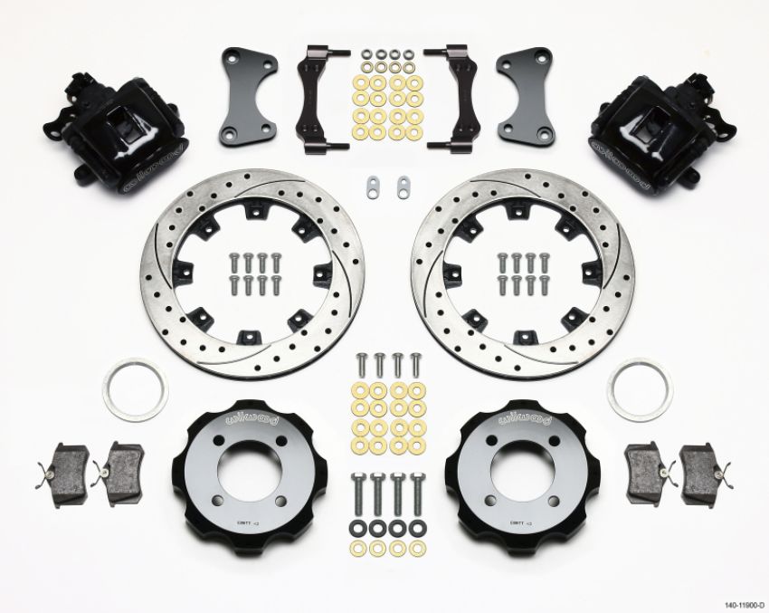 Wilwood 140-11900-D Combination Parking Brake Rear Kit 11.75in Drilled 2011 Fiesta Rear