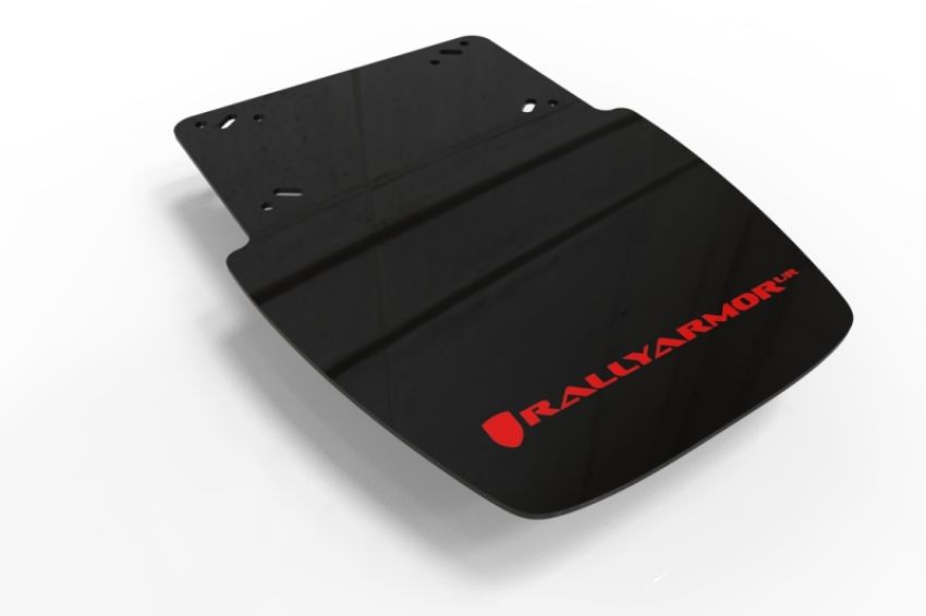 Rally Armor MF95-UR-BLK/RD Black Mud Flap/Red Logo