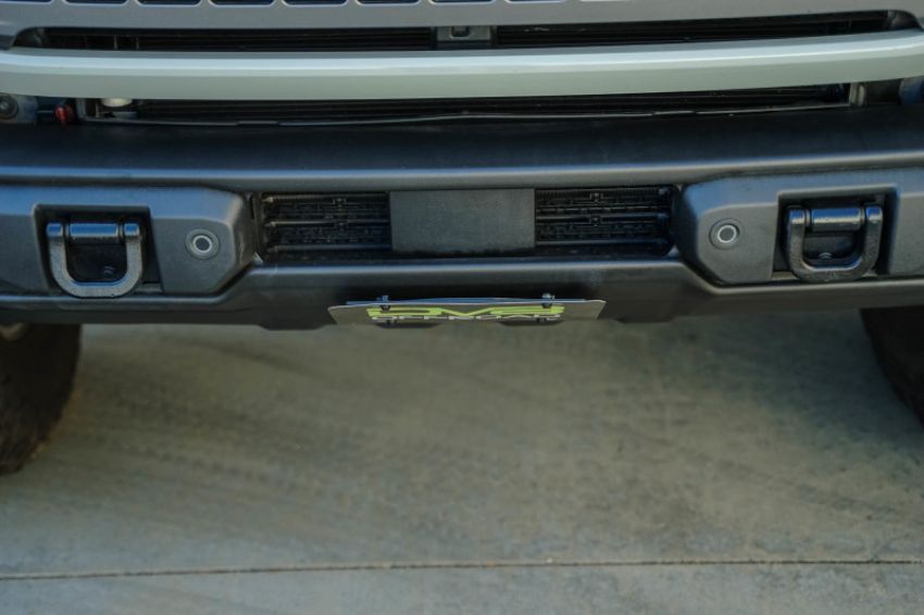DV8 Offroad LPBR-05 Ford Bronco Capable Bumper Slanted Front License Plate Mount