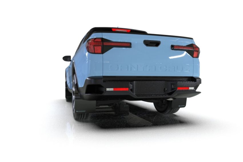 Rally Armor MF78-UR-BLK-ABL Black Mud Flap/Light Blue Logo