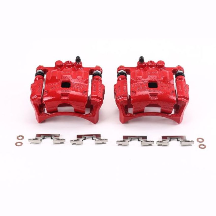 PowerStop S5304 Red Powder Coated Calipers