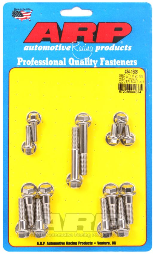 ARP 434-1506 LT1 6.2L SS Hex Timing Cover Bolt Kit