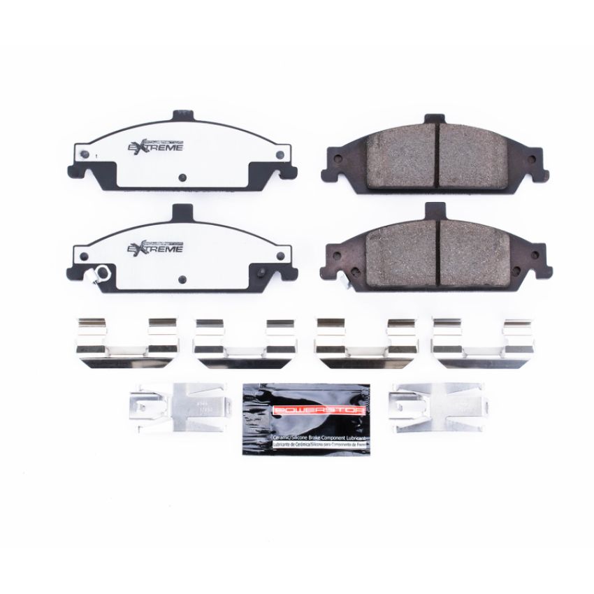 PowerStop Z26-727 PowerStop - Z26 Performance Carbon-Fiber Ceramic Brake Pads with Hardware Kit