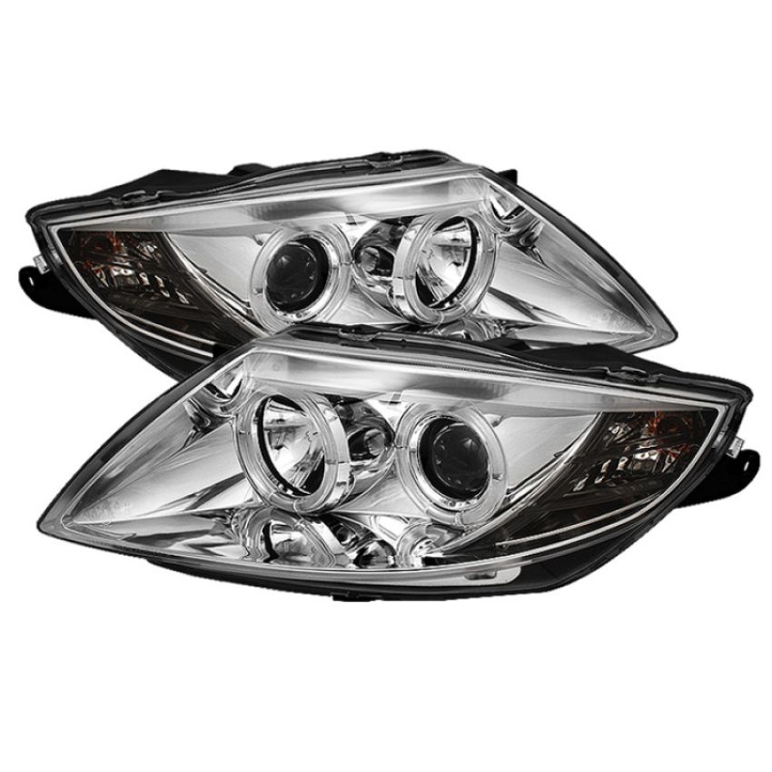 SPYDER 5029089 Projector Headlights - LED Halo - Chrome
