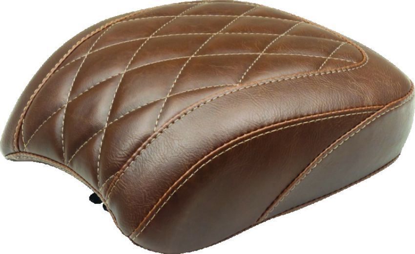 Mustang Motorcycle 83042 Mustang 18-21 Harley Low Rider, Sport Glide Wide Tripper Passenger Seat Diamond Stitch - Brown