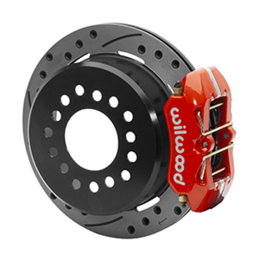 Wilwood 140-15604-DR Dynapro Low-Profile 11.00in P-Brake Kit Dust Seal 2.36in Offset - Drilled Red