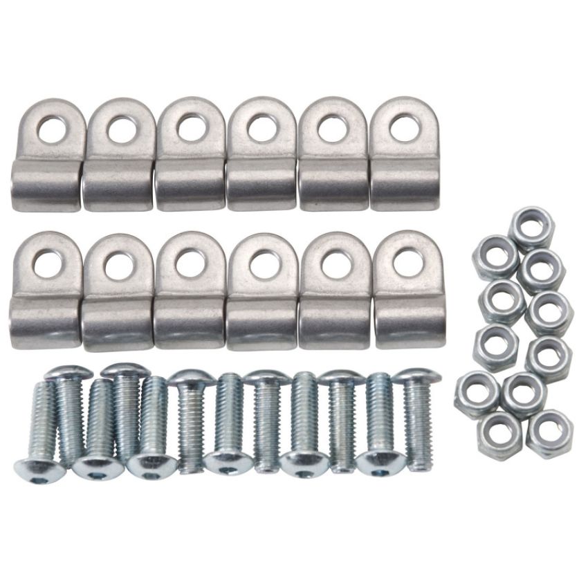 RUSSELL RUS654030 3/16in SS Brake Line Clamps - 12pk