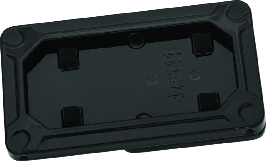 Kuryakyn 3142 Nova Side Mount License Plate Frame Gloss Black
