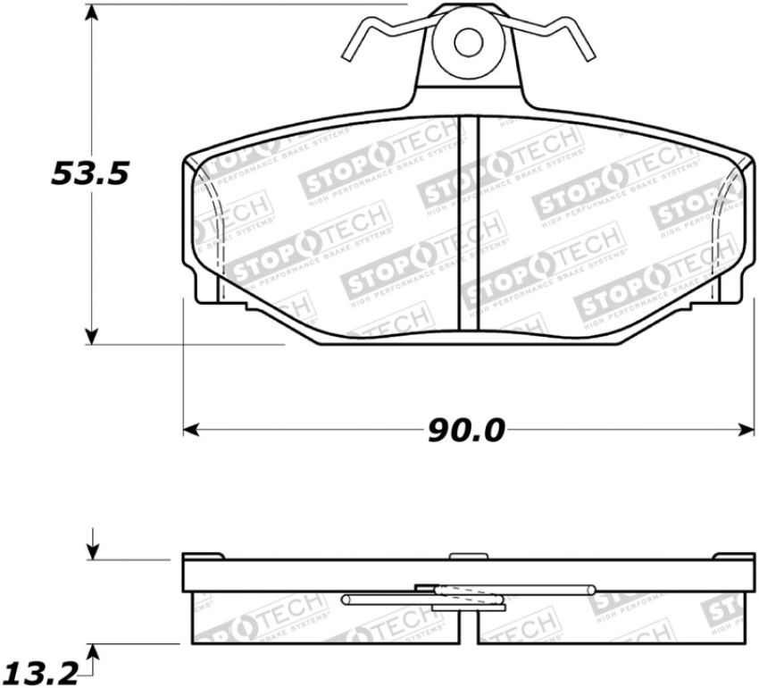 Stoptech 308.03910 Street Brake Pads