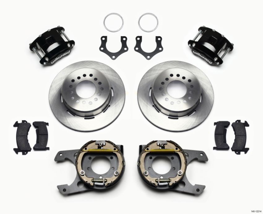 Wilwood 140-12214 D154 P/S Park Brake Kit Mopar/Dana 2.36in Off w/Snap Ring Brng