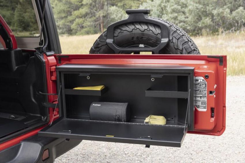 Tuffy Products 349-01 Tuffy Tailgate Lockbox W/ Keyed Lock For Jeep Wrangler