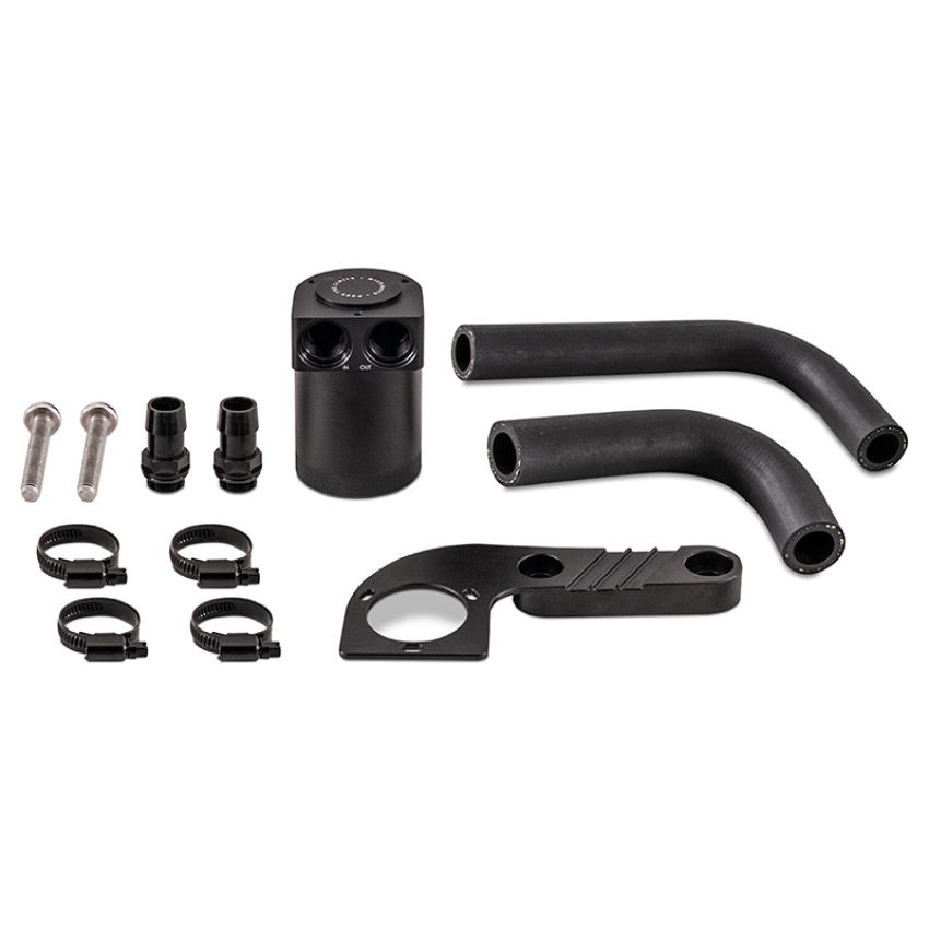 Mishimoto MMBCC-F80-15CBE 2015+ BMW F8X M3/M4 Baffled Oil Catch Can - Wrinkle Black