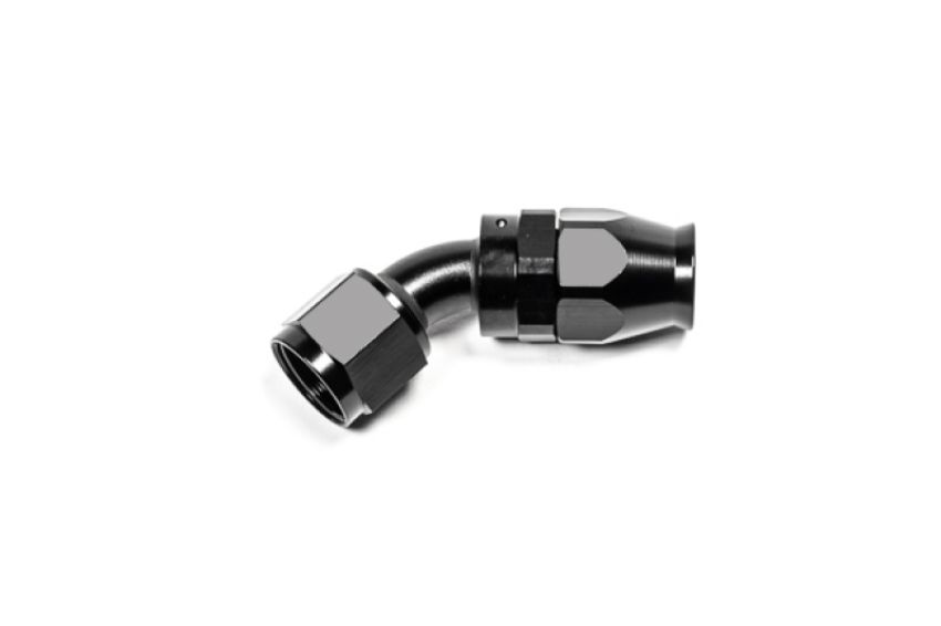 Radium Engineering 14-1632 10AN HOSE END, 45 DEGREE, PTFE, BLACK