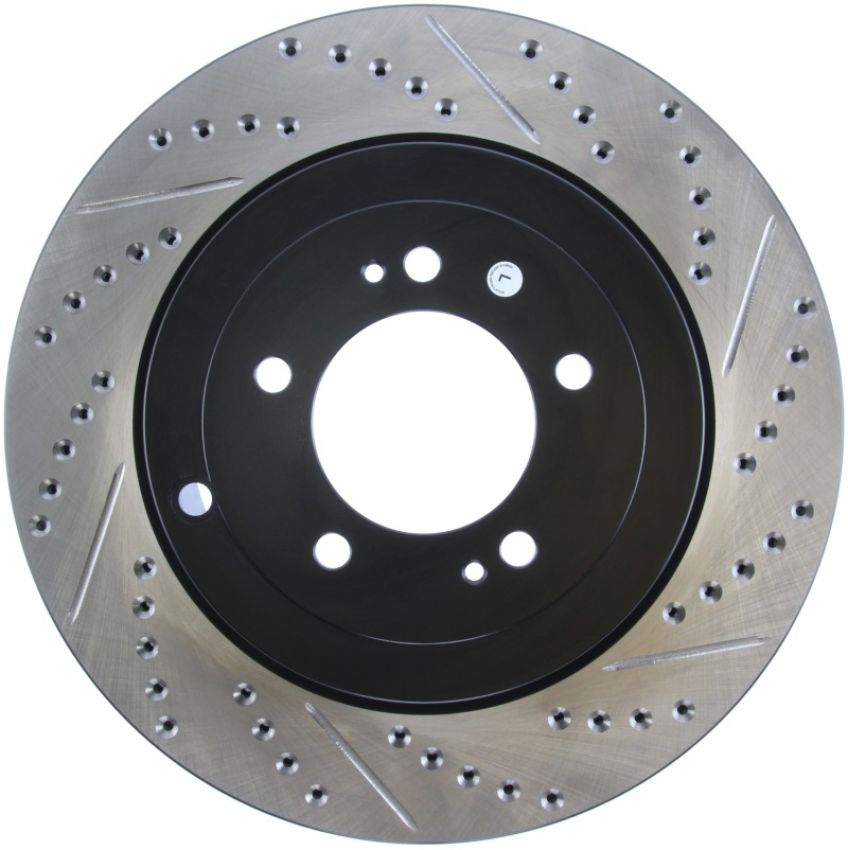 Stoptech 127.46075L Slotted & Drilled Sport Brake Rotor