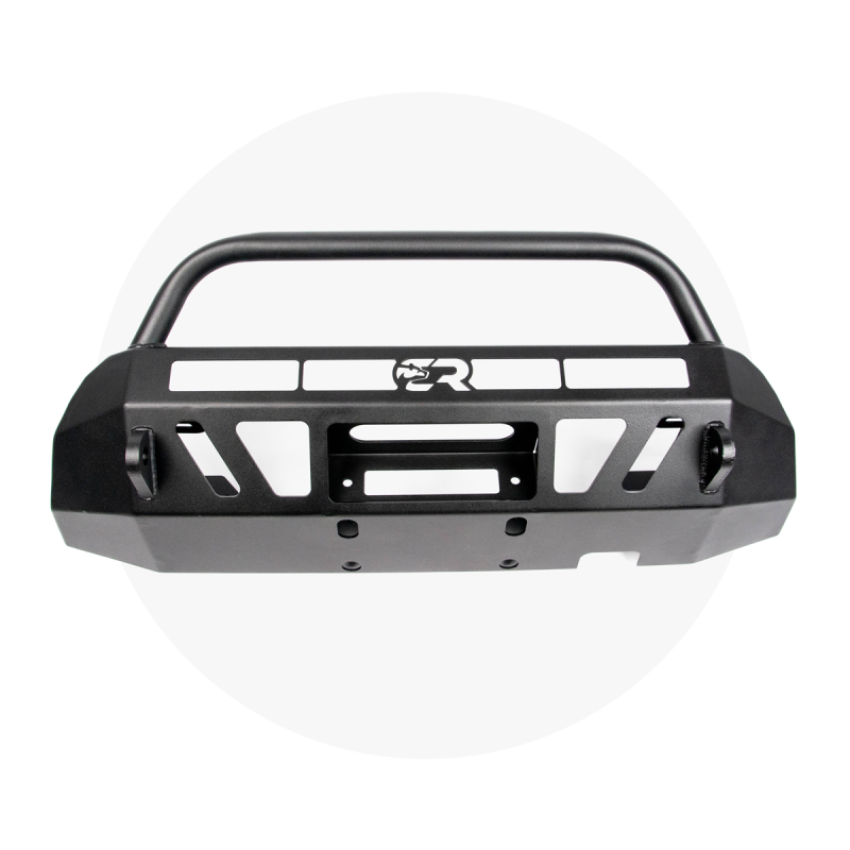Cali Raised LED CR3258 Cali Raised 16-23 Toyota Tacoma Stealth Bumper - Bull Bar / 32In Led Bar Spot W/ Small Switch