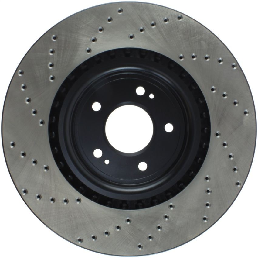 Stoptech 128.46076L 08-16 Mitsubishi Lancer Sport Drilled Left Front Rotor
