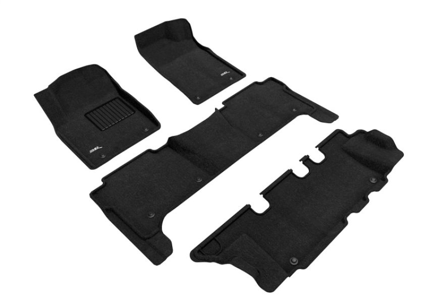 3D MAXpider L1NS10004709 17-18 Nissan Armada With Bench 2nd Row Elegant Black R1 R2 R3
