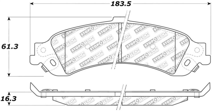 Stoptech 305.08340 Street Select Brake Pads - Front/Rear
