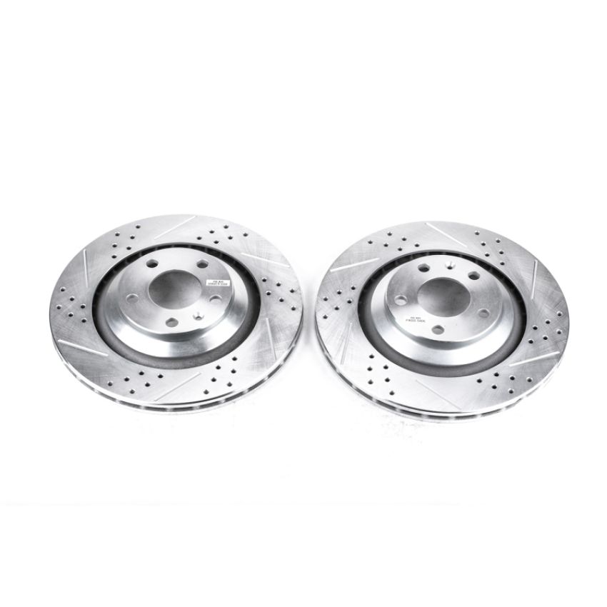 PowerStop EBR829XPR PowerStop Evolution Performance Drilled, Slotted & Plated Brake Rotor Pair