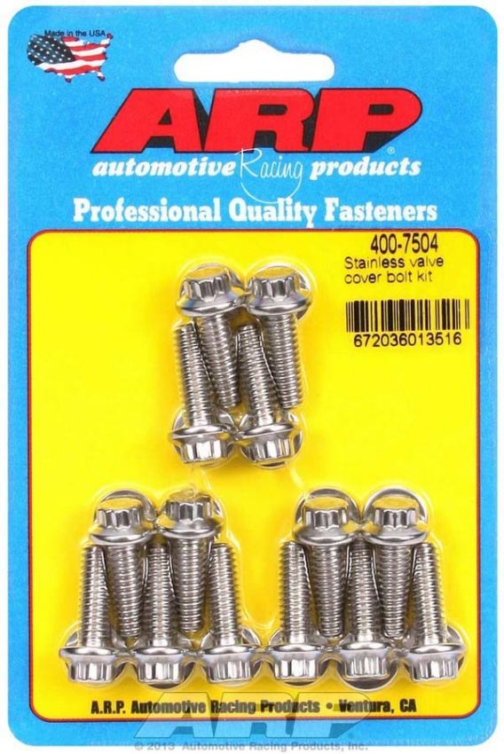 ARP ARP400-7504 S/S Valve Cover Bolt Kit 1/4in- 20 12pt. (14)