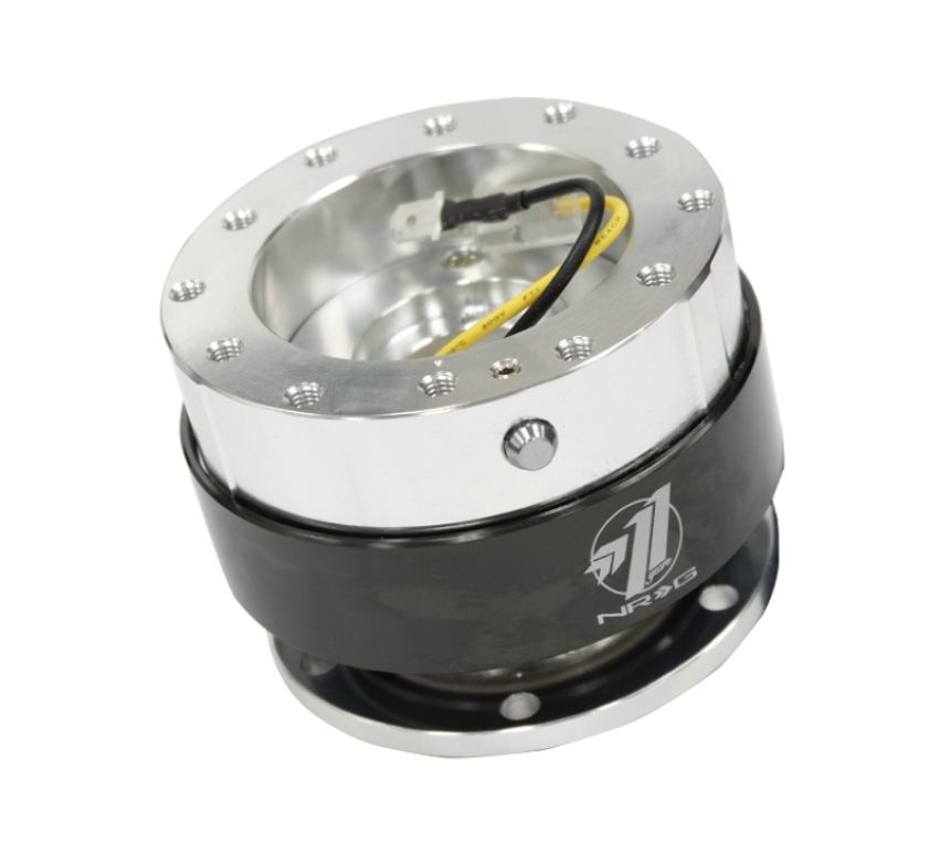 NRG SRK-100BC Quick Release Gen 1.5 - Silver Body / Black Chrome Ring