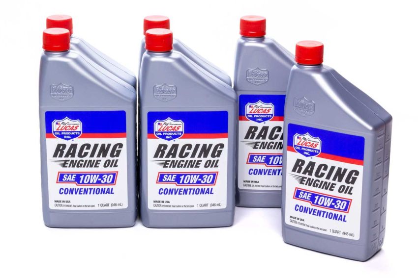 LUCAS OIL LUC11016-6 SAE Racing Oil 10w30 Case 6 x 1qt