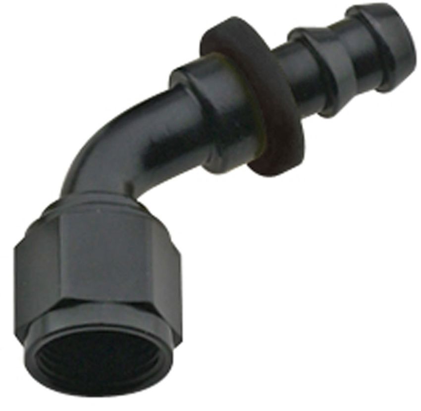FRAGOLA FRG206008-BL Hose Fitting #j8 60 Deg Push Lock Black