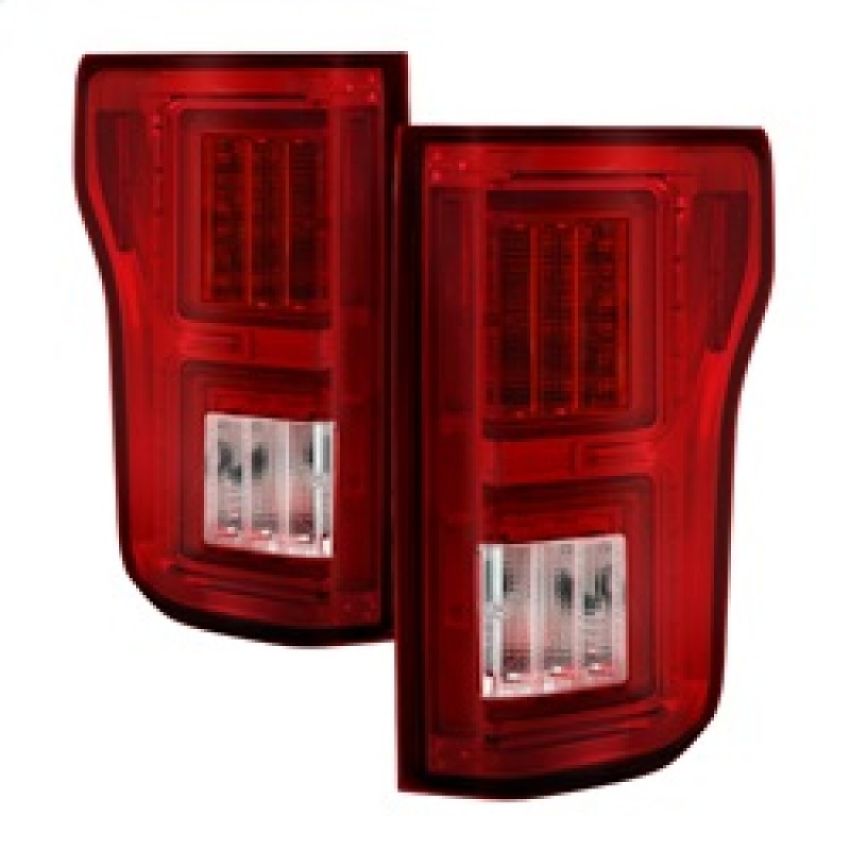 SPYDER 5083692 LED Tail Lights - Red Clear