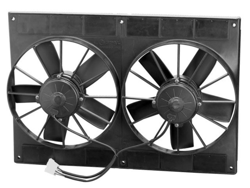 SPAL 30102052 2720 CFM 11in Dual High Performance Fan - Pull (2VA06-AP70/LL-37A)